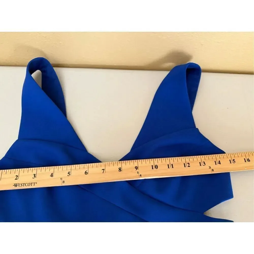 BCBG MaxAzria Harlie Blue Sleeveless Cutout Mini Dress Size 4
